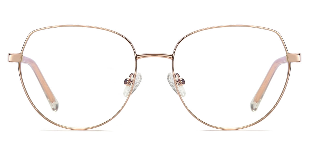 Oval Kay-Gold Glasses