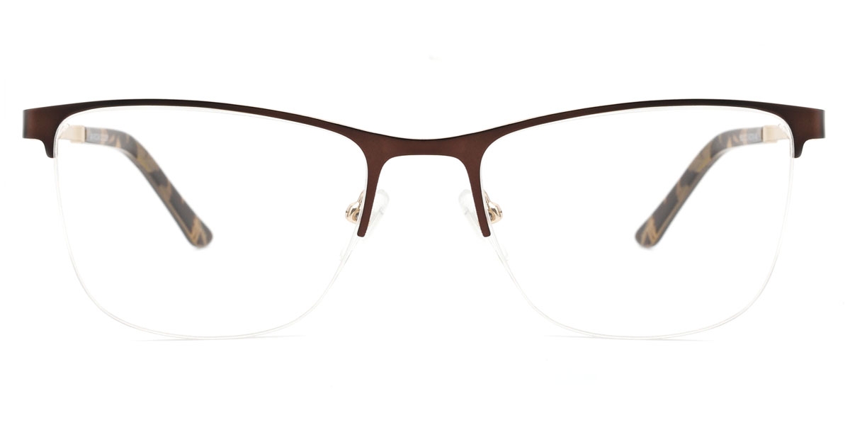 Rectangle Kolyn-Brown Glasses