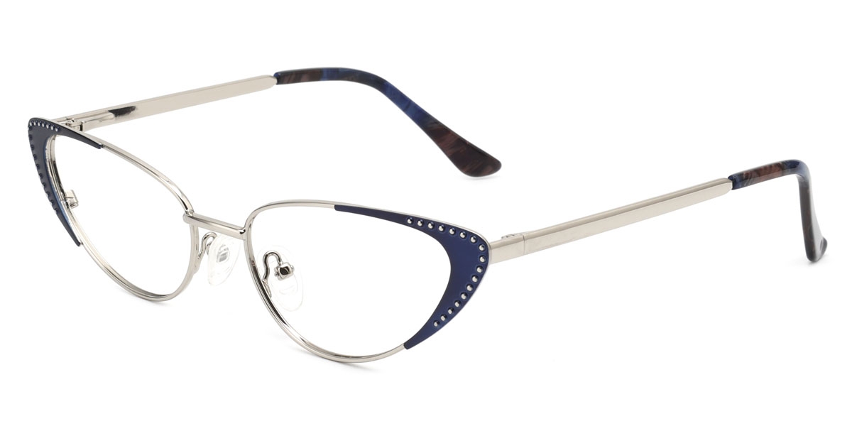 Cateye Vigo-Blue Glasses