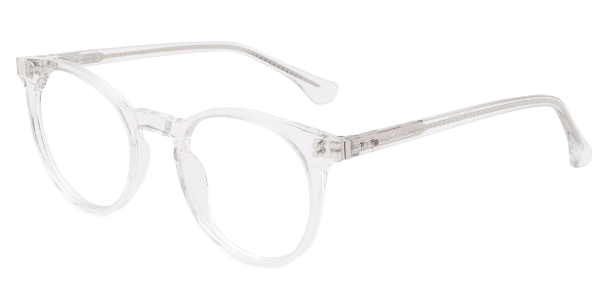 Round Alloy - Clear Glasses