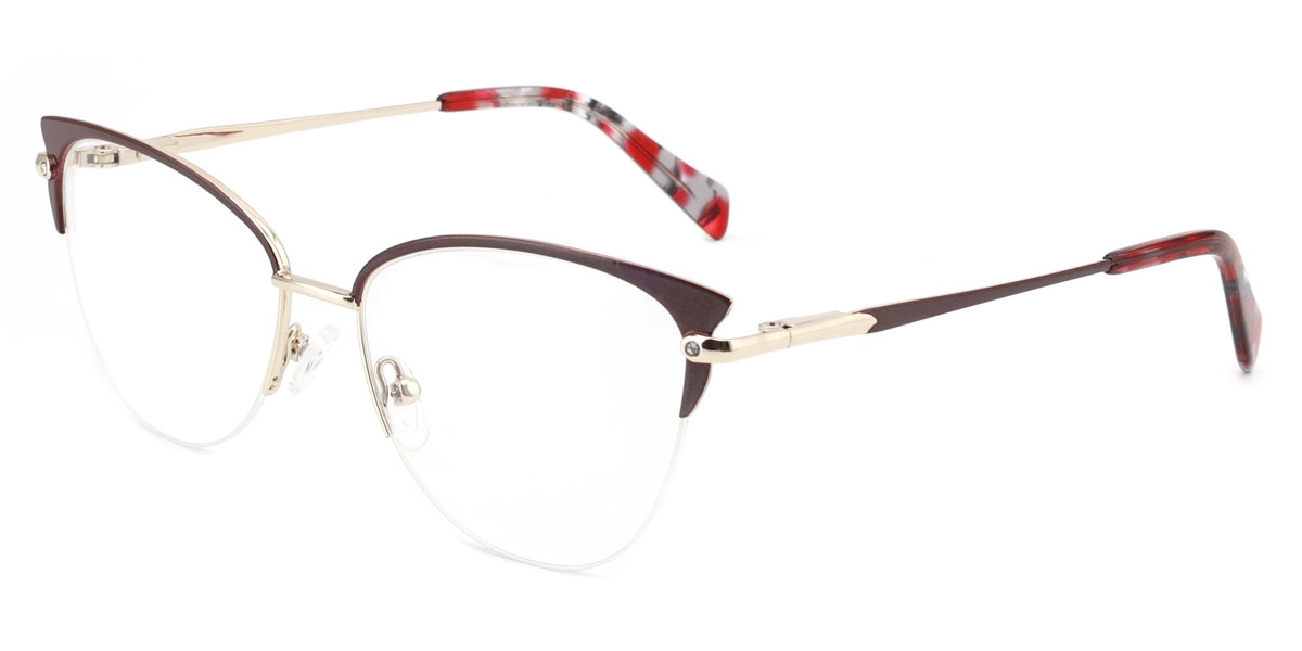 Oval Dakota-Red Glasses