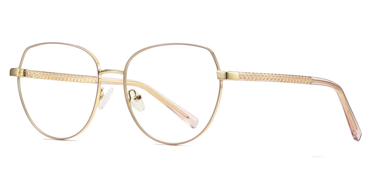 Oval Kay-Gold Glasses