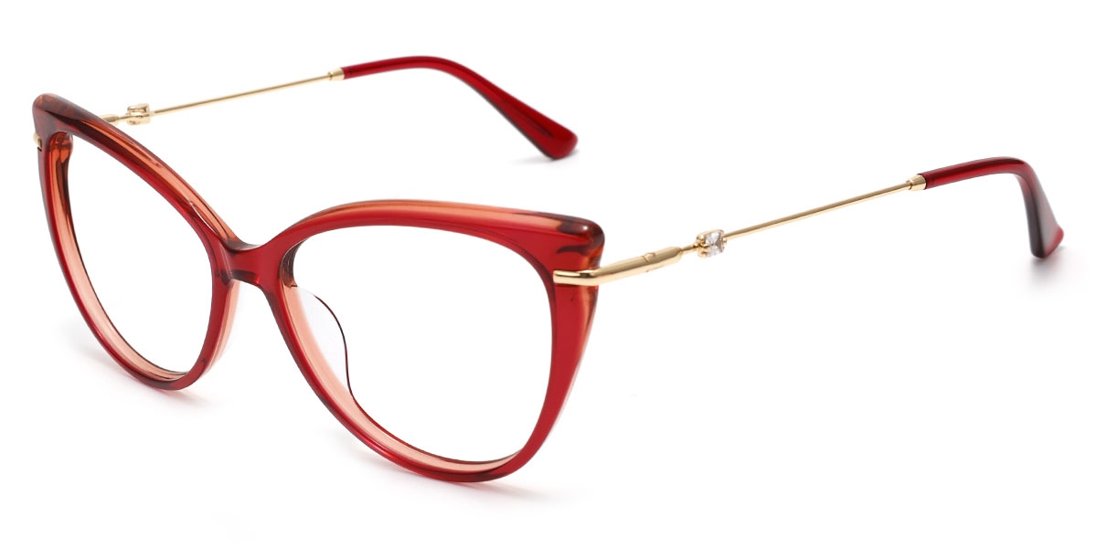 Cateye Cirice-Red Glasses