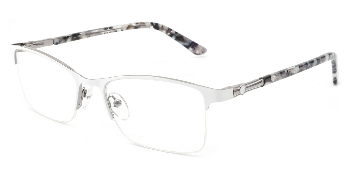 Rectangle Wind -White Glasses