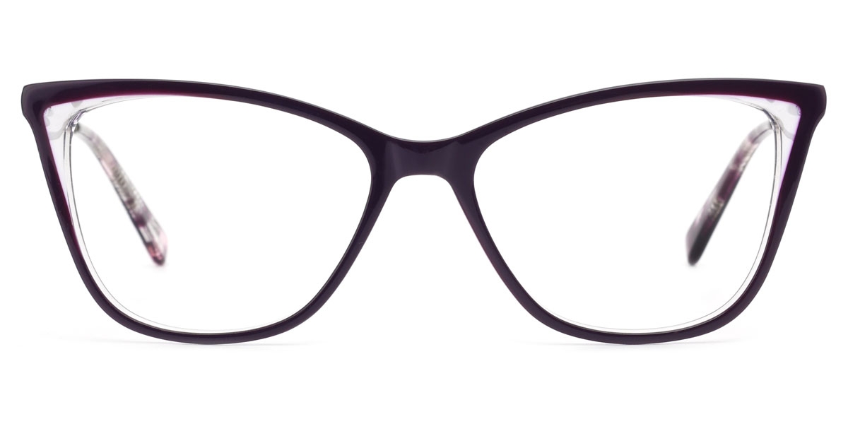 Cateye Deepened-Purple Glasses