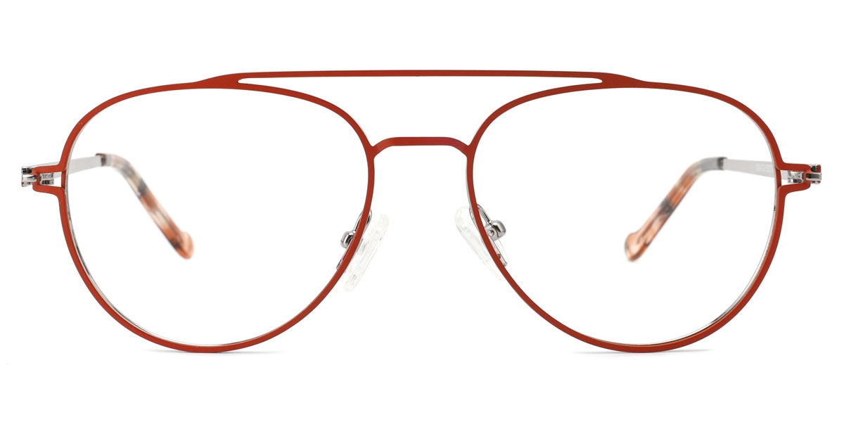Aviator Gaze-Orange Glasses