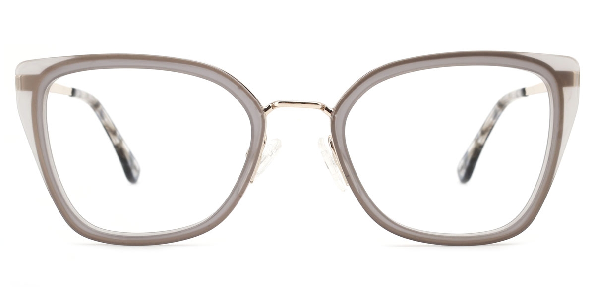 Square Backflash-Gray Glasses