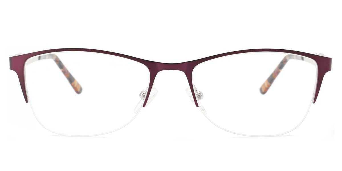 Oval Chic- Purple Glasses