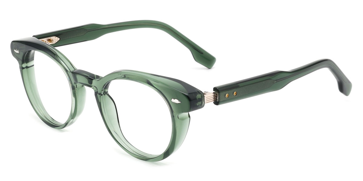 Round Maddie-Green Glasses