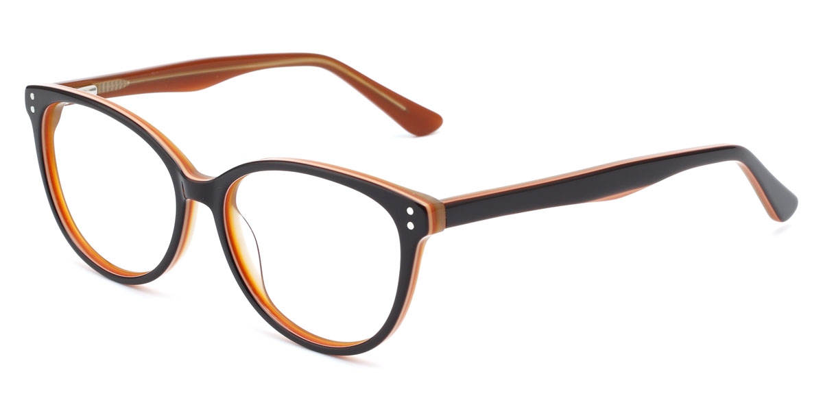 Oval Beau - Brown Glasses