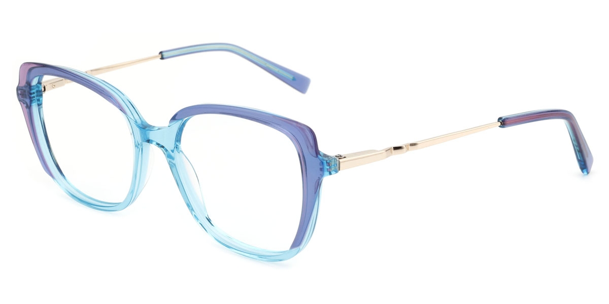 Oval Coloval-Blue Glasses
