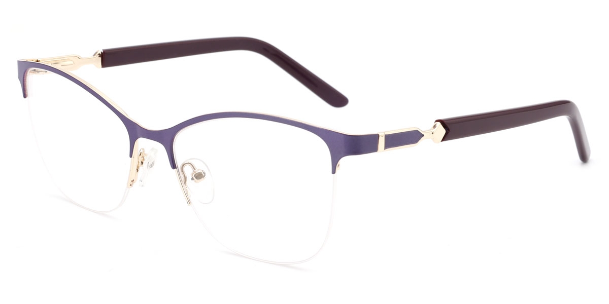 Oval Violetta-Purple Glasses