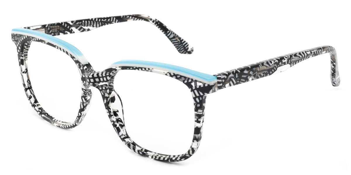 Square Ashley - Blue Glasses