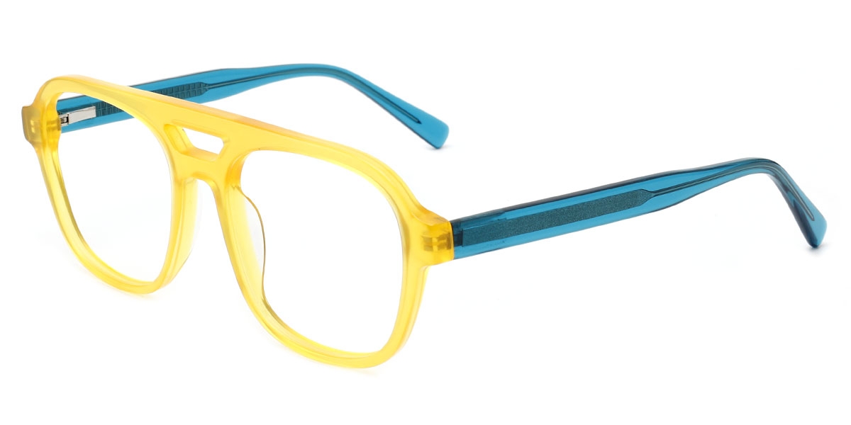 Rectangle Charles - Yellow Glasses