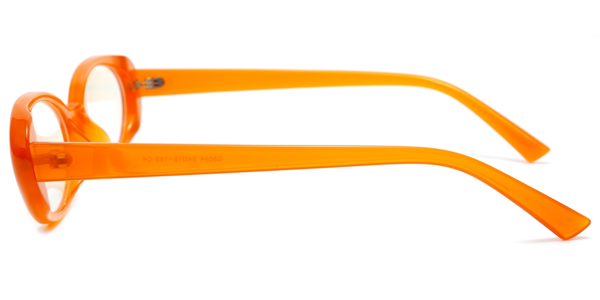 Oval Bunny-Orange Glasses