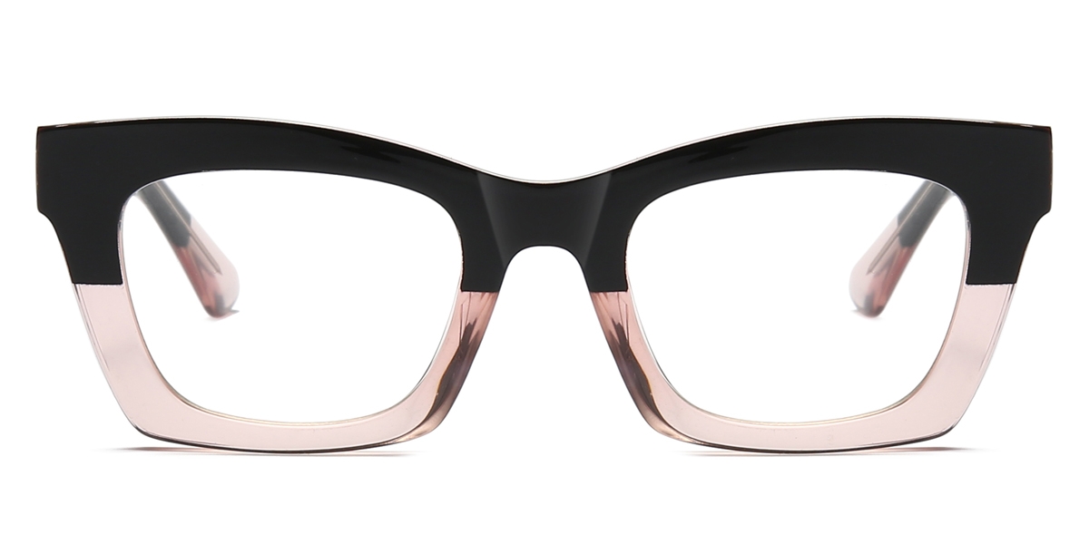 Square Dipiero-Black/Pink Glasses