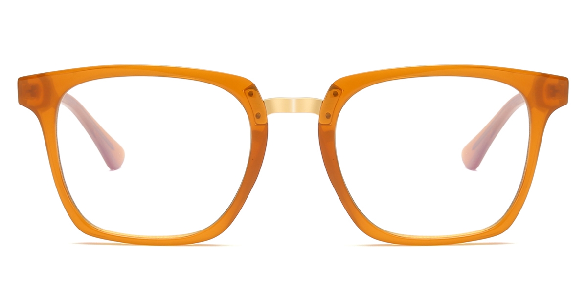 Square Magnus-Orange Glasses