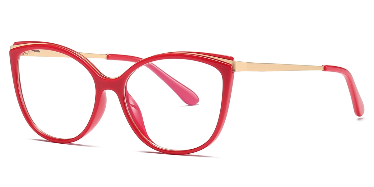 Oval Remy-Red Glasses
