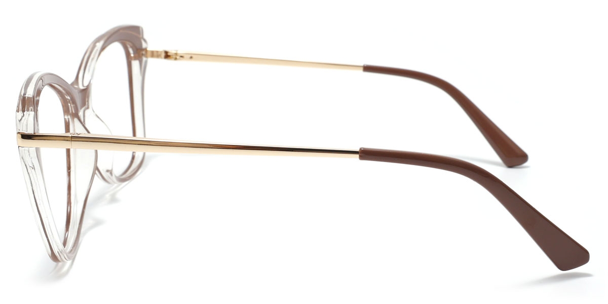 Geometric Deck-Brown Glasses