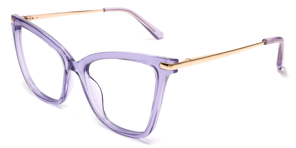 Cateye Sparo-Purple Glasses