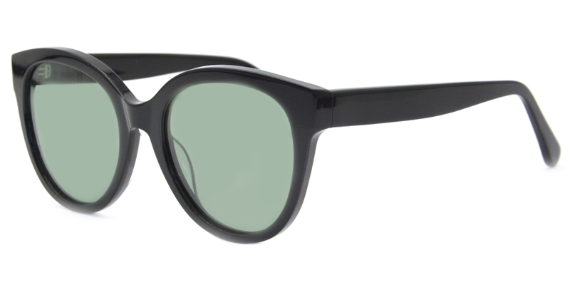 Oval Ivy-Black Glasses