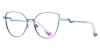 Cateye Magnet-purple Glasses
