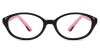 Oval Yoler-Black Glasses