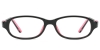 Oval Trex-Black Glasses