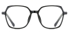 Square Milan-Black Glasses