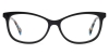 Oval Delisle-Black Glasses