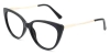 Cateye Borrey-Black Glasses