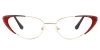 Cateye Vigo-Red Glasses