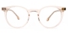Round Alloy Pink Glasses