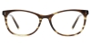 Cateye Aubert - Stripe Glasses
