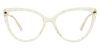Cateye Crystal -Clear Glasses