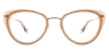 Oval Ooral-Brown Glasses