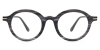 Round O-vision-Stripe Glasses
