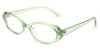 Oval Bunny-Green Glasses