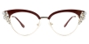 Cateye Seeker-Red Glasses