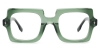 Square Sdny-Green Glasses