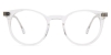 Round Alloy - Clear Glasses