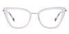 Cateye Calsy-Purple Glasses