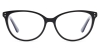 Oval Beau - Black Glasses