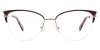 Oval Dakota-Red Glasses