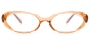 Oval Bunny-Brown Glasses