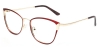 Rectangle Gracile-Red Glasses