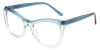 Cateye Infinity-Blue Glasses