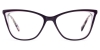 Cateye Deepened-Purple Glasses