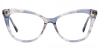 Cateye Edna-Blue Glasses