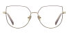 Geometric Mandy-Brown Glasses